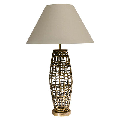 Zurich Metal Weave Lampbase - Old Brass Finish